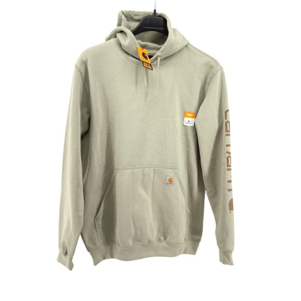NEW Carhartt Hoodie Mens Medium LooseFit Green K288 Midweight Graphic Sweatshirt